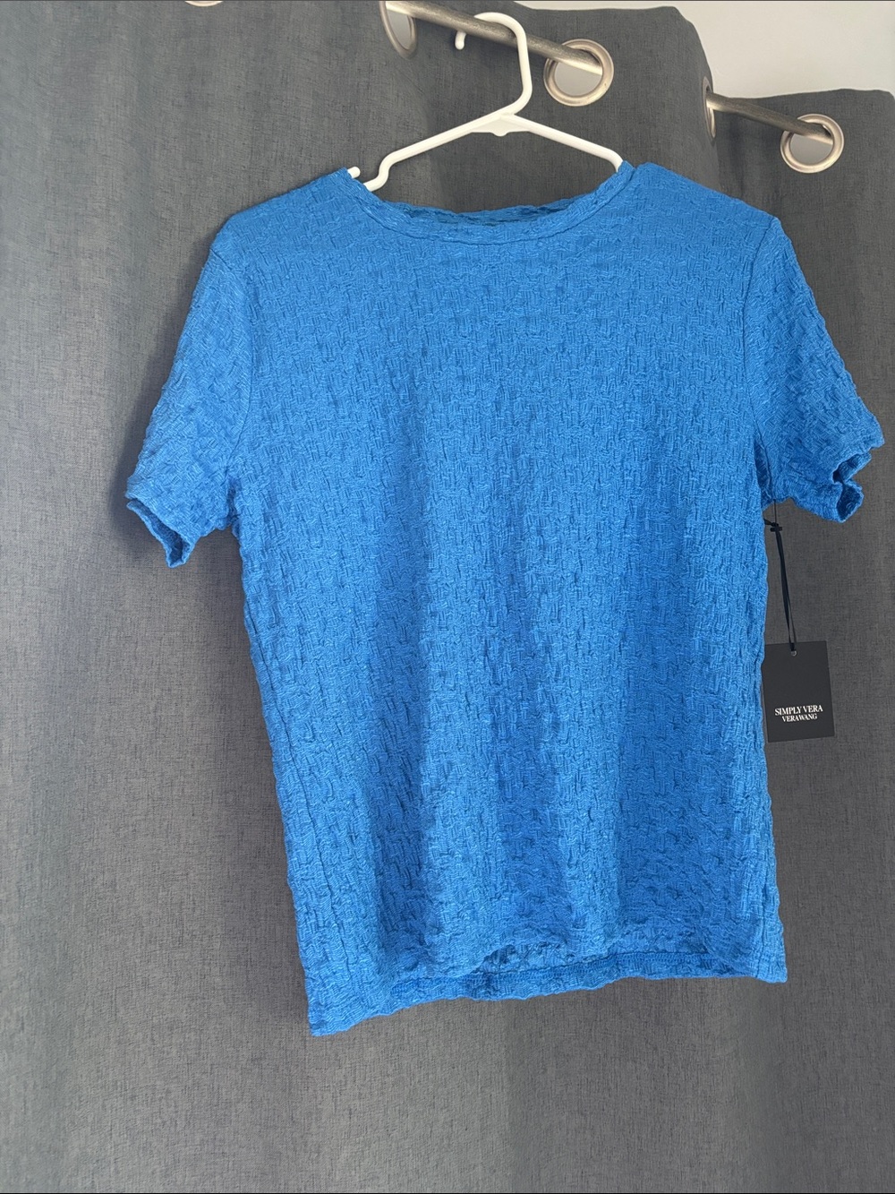 Simply Vera Vera Wang Women’s Electric Blue Short-Sleeve Tee